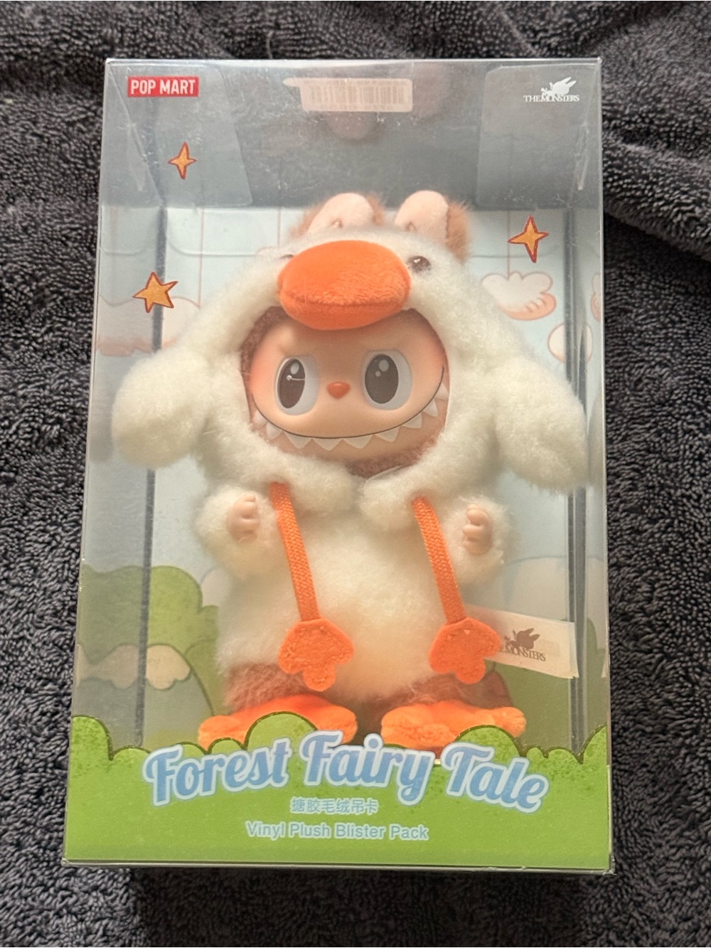POP MART Forest Fairy Tale Plush Toy – White & Orange
